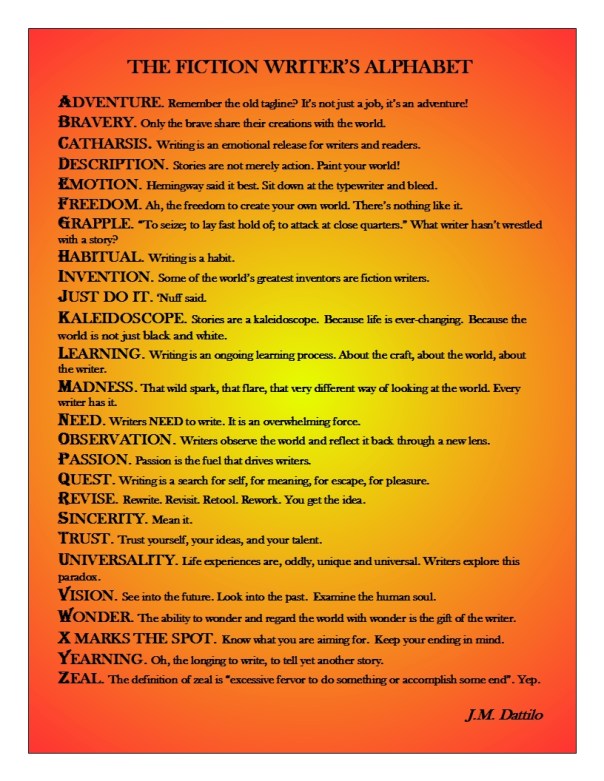 Fiction Writer's Alphabet